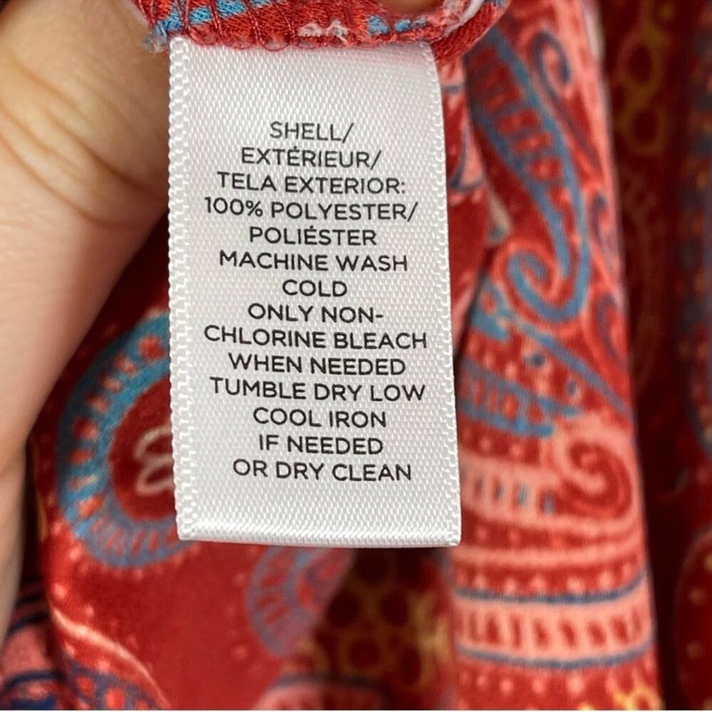 LOFT Plus, Paisley Wrap Mini Skirt. Size 26. In excellent condition! - Picture 6 of 8